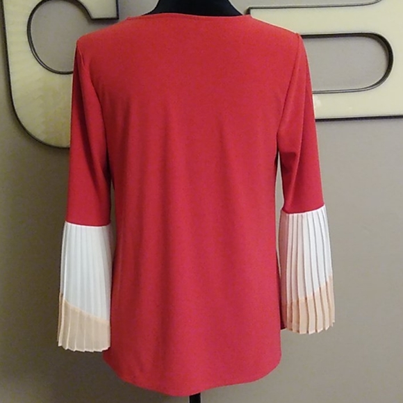 Alfani Pleated Bell Sleeve Top - Picture 3 of 8
